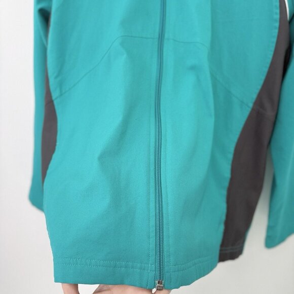 Reebok Women’s Teal Full Zip Yoga Running Jacket Size XL Athleisure - Picture 4 of 15
